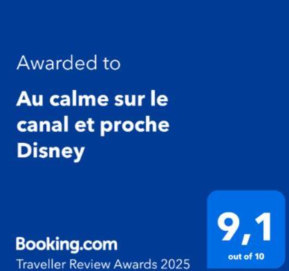 Au Calme Sur Le Canal Et Proche Disney Vaires-sur-Marne エクステリア 写真